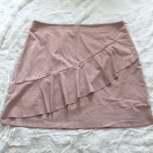 Mango faux suede skirt